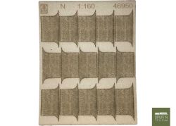 Model Scene - 46950 - Straßenpflaster Kopfsteinpflaster "Ziegel" - Kreuzungseinfahrten