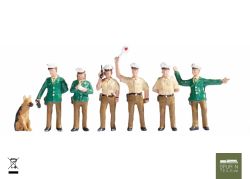Noch - 36090 - Polizisten Deutschland (6 Figuren & Hund)