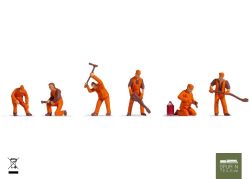 Noch - 38012 - Gleisbautrupp Hobby Serie (6 Figuren)