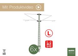 N-Train - 21525 - DB Mittelmasten - Re160 Ausleger: 42 mm - 6 Stück (215.25)