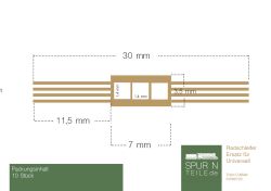 Train-O-Matic - 01080123 - Radschleifer / Achsschleifer Universell (10 Stück)