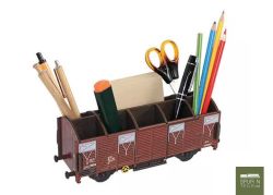 Werkhaus - WE2094 - Waggon braun Stiftebox